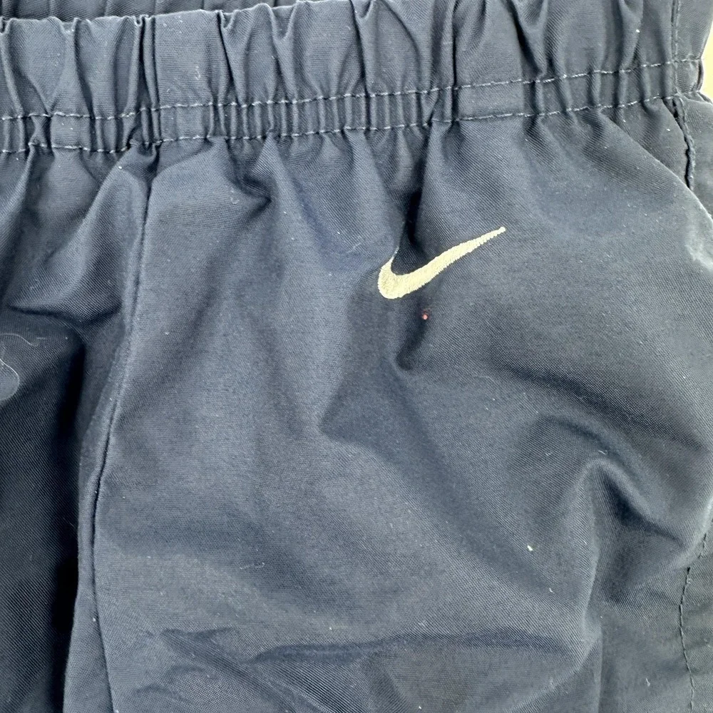 Nike Track Pants Womens XL Blue‎ Nylon Pull On Elastic Waist Athletic Lined